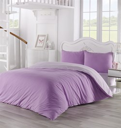 Постельное белье трикотажное SOFA (св.лаванда-сирень)евро 2988-3