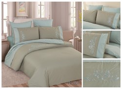 Постельное белье Перкаль с вышивкой  1.5-спальный PV-007-1