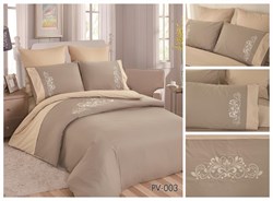 Постельное белье Перкаль с вышивкой евро PV-003-3