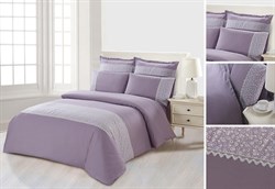 Постельное белье Сатин c кружевом 2-спальный SZV-010-2