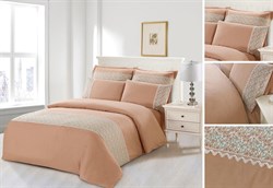 Постельное белье Сатин c кружевом 1.5-спальный SZV-002-1