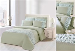 Постельное белье Сатин c кружевом евро SZV-001-3