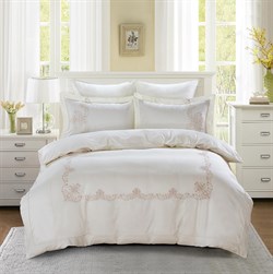 Постельное белье Сатин с вышивкой VALENCIA евро  5125/1