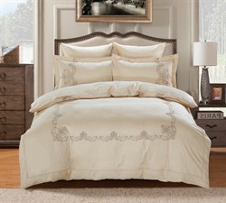 Постельное белье Сатин с вышивкой VALENCIA евро  5125/2