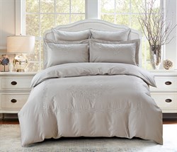 Постельное белье Сатин с вышивкой REVENA евро  5126/3