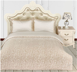 Комплект постельного белья  Новелла с пледом-пододеяльником евро 981L/3