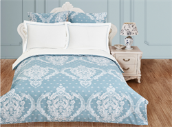 Постельное белье Сатин вышивка Кассата евро  1484-3