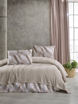 Постельное белье с вафельным покрывалом евро 913/220.016