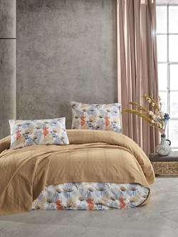 Постельное белье с вафельным покрывалом евро 913/220.008