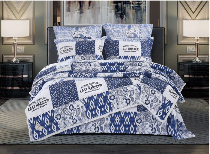 Постельное белье с одеялом Пэчворк евро   2118-3