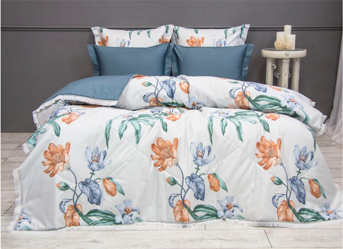 Постельное белье с одеялом Присцилла евро  2176к-3
