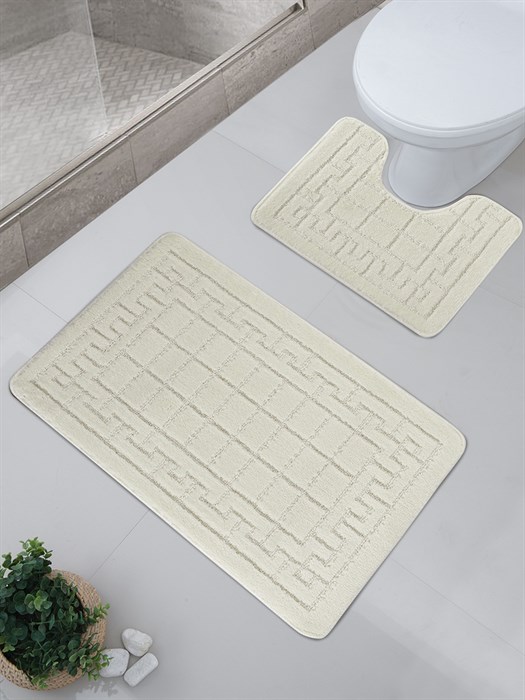 Комплект ковриков для ванной  MALDIV 50*80+50*40  3796-2 - фото 73616