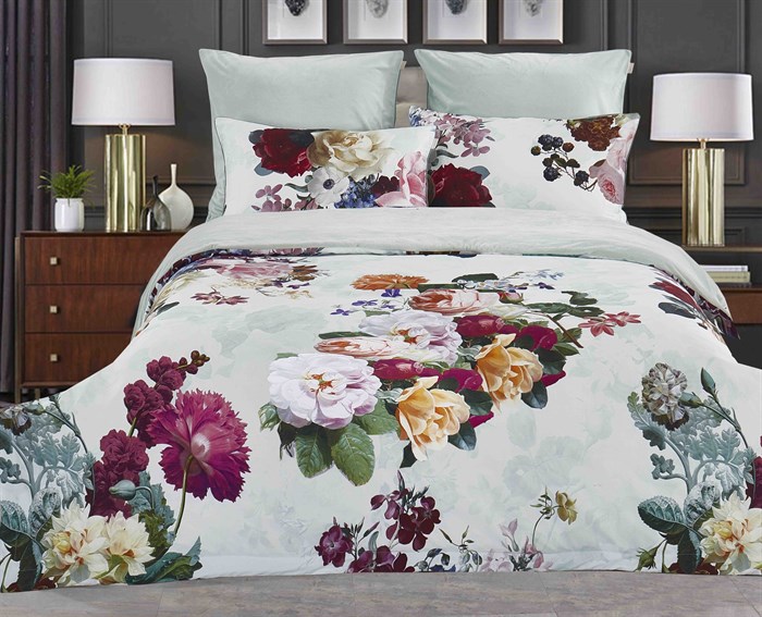 Постельное белье Сатин Фрезия евро 2353к-3