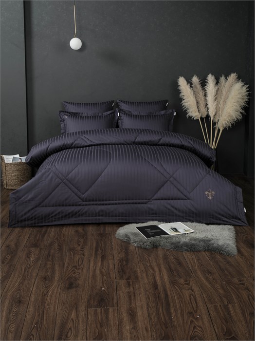 Набор с одеялом Страйп-сатин евро 3088к-3