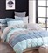 Постельное белье Сатин семейный 30/Голубой простор